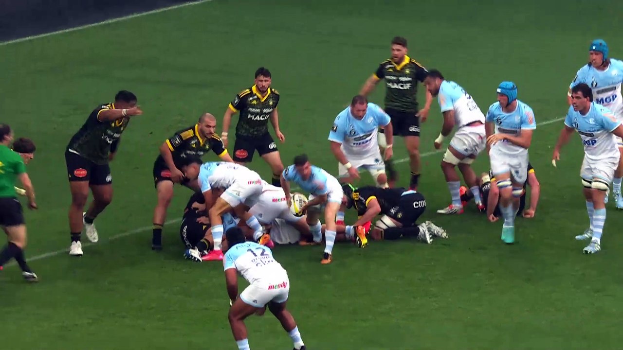 TOP 14 - Essai de Guillaume MARTOCQ (AB) - Stade Rochelais - Aviron Bayonnais