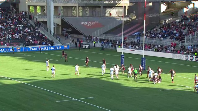 TOP 14 - Essai de Léo COLY (MHR) - LOU Rugby - Montpellier Hérault Rugby