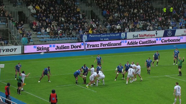 TOP 14 - Essai de Théo BEZIAT (RCV) - Castres Olympique - RC Vannes