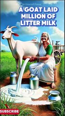 A Goat Laid Million Of Litter Milk😭#goat#aistory#shortsfeed #funny #kidsstory#trending #facts