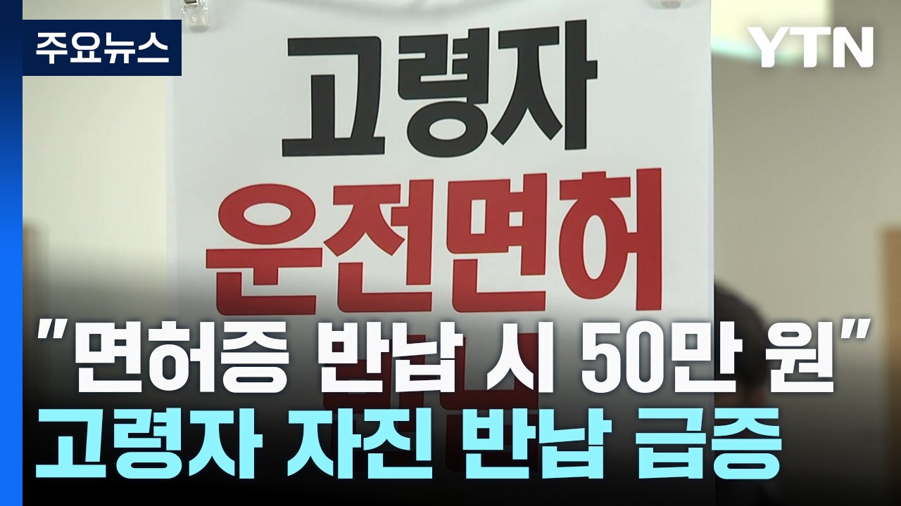 "운전 안 하면 50만 원"...면허 자진 반납 대폭 증가 / YTN