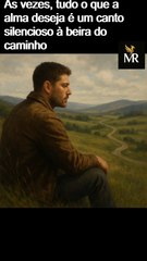 Às vezes, tudo o que a alma deseja é um canto silencioso à beira do caminho