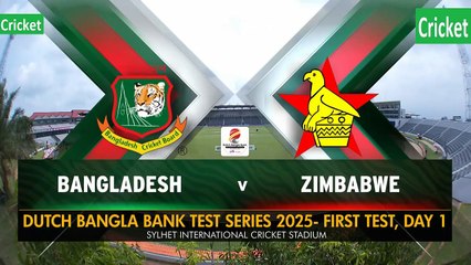 Bangladesh vs Zimbabwe 1st Test Day 1 Highlights 2025