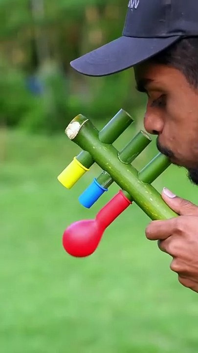 New_Colorful_Balloon_Toys_Made_with_Bamboo_#ideas_#toys_#craft_#diy
