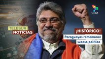 Finalizó el acto conmemorativo sobre la victoria de Lugo en Paraguay