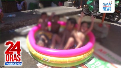 ONLINE EXCLUSIVE – Mga bata sa Maynila, nagtampisaw sa inflatable pool ngayong tag-init | 24 Oras Weekend