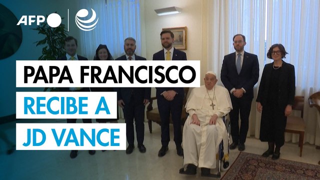 El papa recibió al vicepresidente de EU JD Vance durante unos minutos