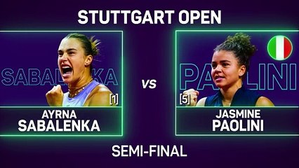 Sabalenka reaches fourth Stuttgart Open final