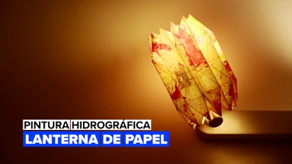 Pintura Hidrográfica: Lanterna de Papel