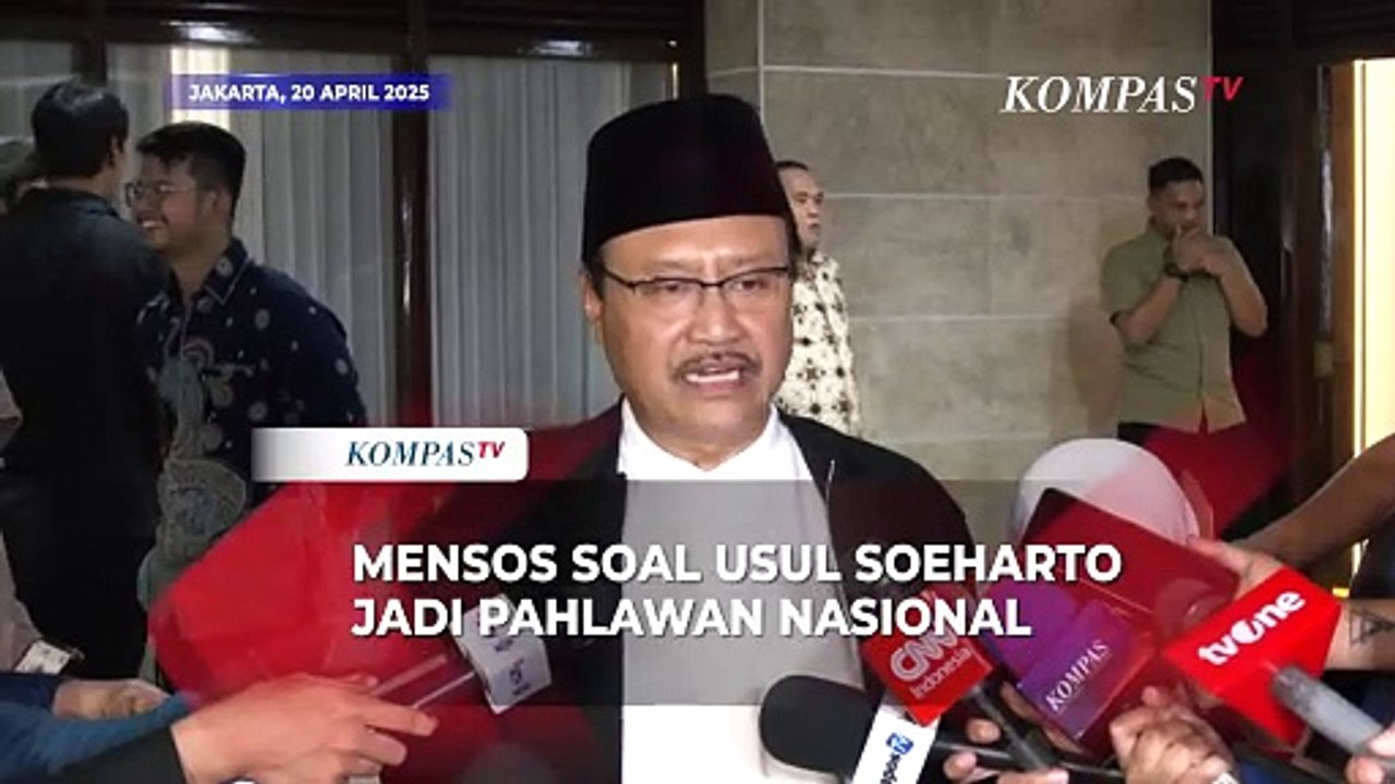 Mensos Gus Ipul soal Usulan Soeharto Jadi Pahlawan Nasional: Kalau Kemudian Ada Kritik, Kita Dengar