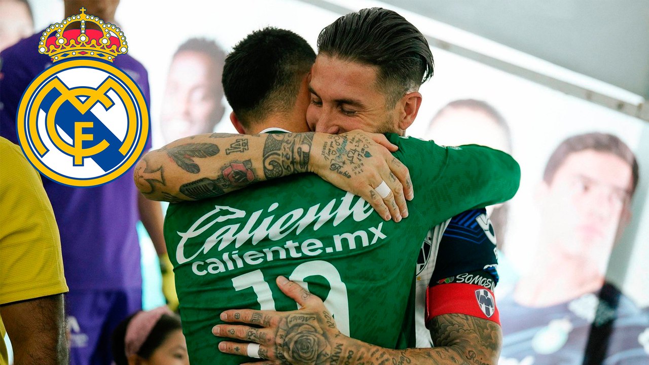 Sergio Ramos y James Rodríguez protagonizan emotivo reencuentro de exjugadores del Real Madrid en el León vs Monterrey