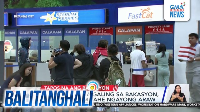 Ilang pauwi na galing sa bakasyon, maagang bumiyahe ngayong araw | Balitanghali