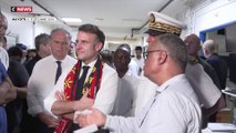 Emmanuel Macron en déplacement dans l'Océan Indien