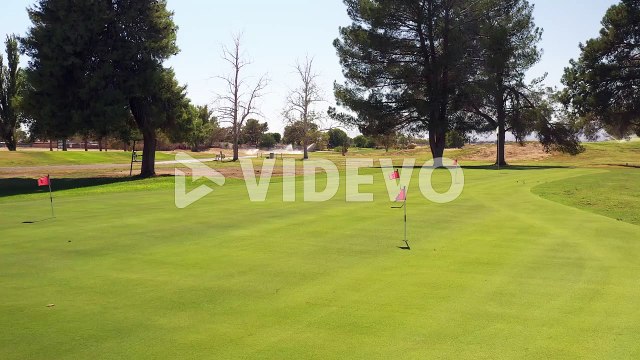 Practice putting and chipping green at a community golf course