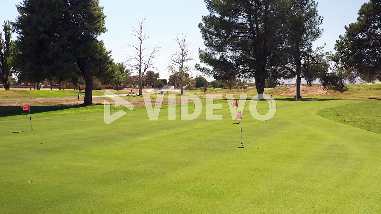 Practice putting and chipping green at a community golf course