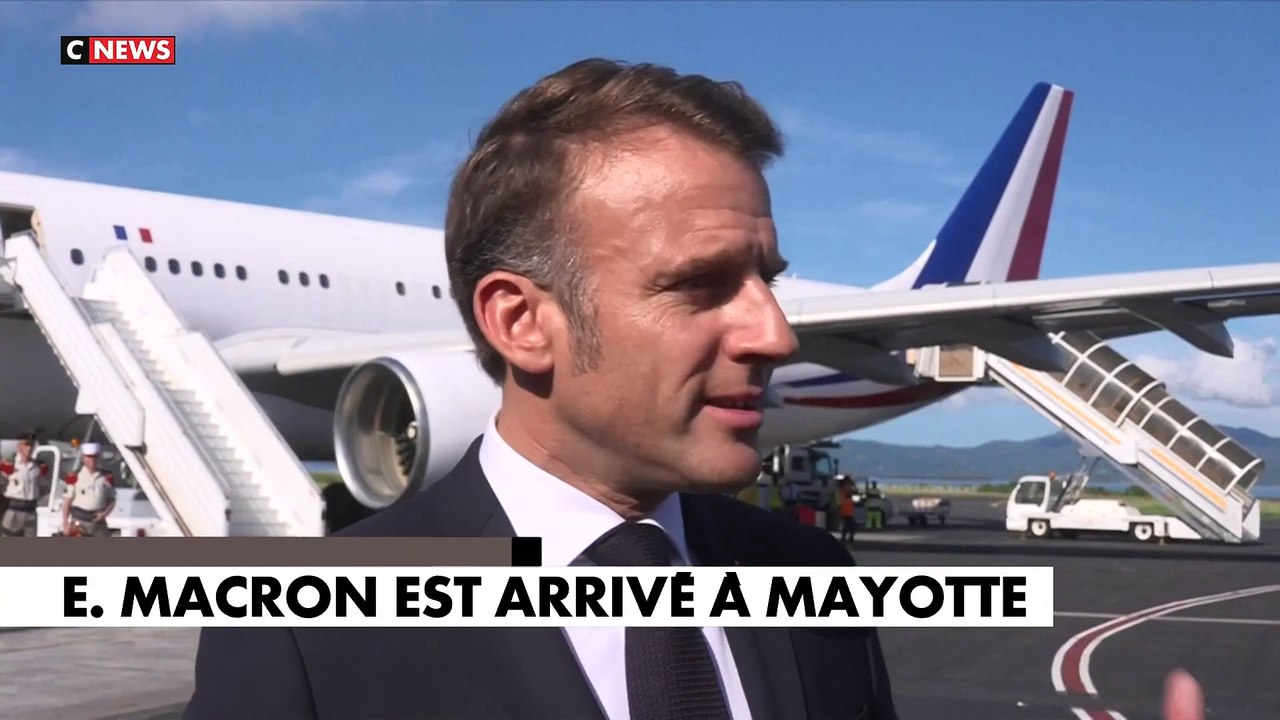 Emmanuel Macron est arrivé à Mayotte :  «La période a été stabilisée, on a répondu à l'urgence extrême.»