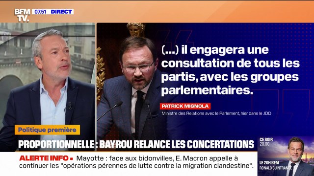 ÉDITO - François Bayrou va engager une consultation avec les partis politiques sur la proportionnelle à partir du 28 avril