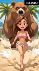 Jojo the Panda Saves the Girl from Bear | Funny Pixel Art Animation"