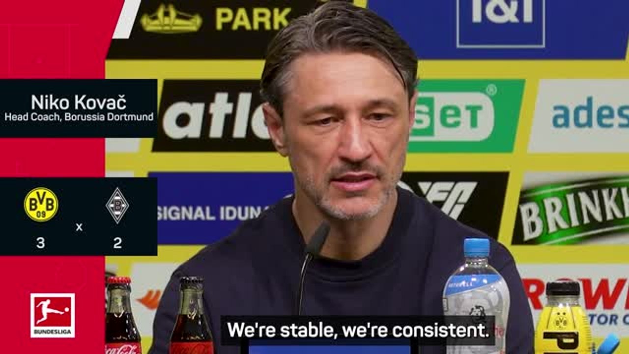 'Consistent' Dortmund eyeing Champions League spot - Kovac