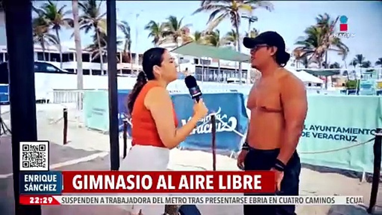 Gym Martí, gimnasio ecológico al aire libre en playas de Veraruz