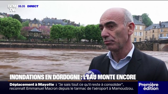 Inondations en Dordogne: Nous avons un pic de crue attendu à la mi-journée , estime Laurent Mathieu (maire de Montignac-Lascaux)