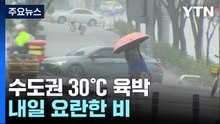 [날씨] 수도권 30℃ 육박...내일 요란한 비, 제주 120mm↑ / YTN