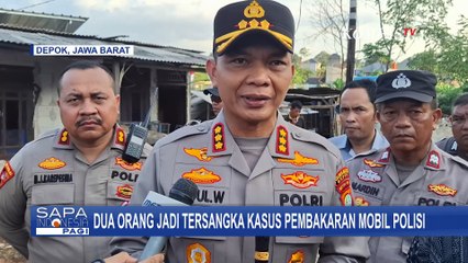 2 Orang Ditetapkan sebagai Tersangka Pembakaran Mobil Polisi di Depok