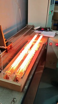 Power-on 845mm 230v 2000w twin tubes infrared carbon fiber heat lamps