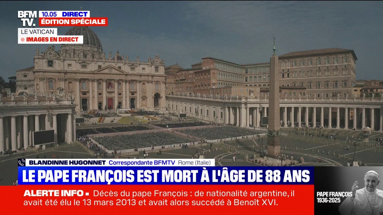 D'après le communiqué du Vatican, le pape François est mort ce lundi 21 avril à 7h35