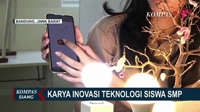 Karya Inovasi Teknologi Siswa SMP di Bandung, Buat Smart Wi-Fi Lamp Hingga Gerbang Otomatis