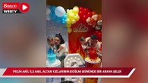 Pelin Akil ile Anıl Altan ikiz kızlarının doğum gününde bir araya geldi