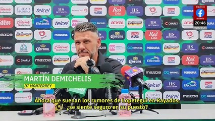 Demichelis responde a rumores sobre Lopetegui como su reemplazo en Rayados