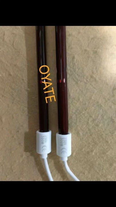 460mm 220v 500w ruby industrial halogen quartz infrared lamp ir lamp infrared heating.