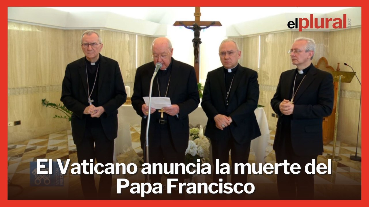 El Vaticano anuncia el fallecimiento del Papa Francisco desde la Casa Santa Marta