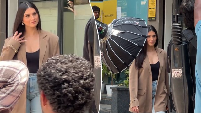 What Is Tara Sutaria Shooting For In Bandra? Security Asks Paps To Shut Their Cameras Down!