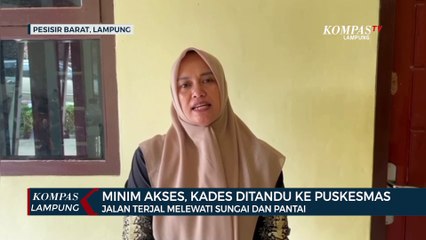 Kades Ditandu 15 Km Lewati Sungai & Pantai ke Puskesmas
