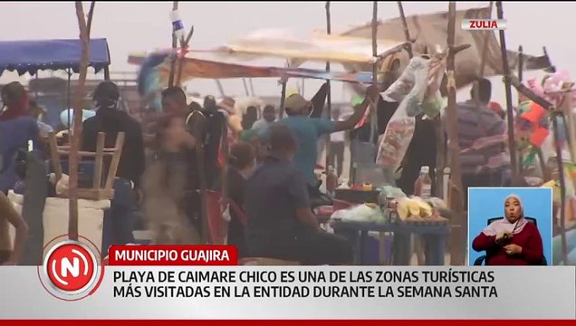 Zulia | Temporadistas disfrutaron las actividades recreativas en playa Caimare Chico durante Semana Santa