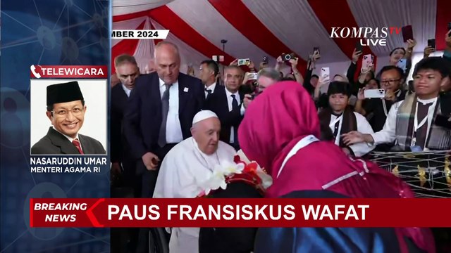 Menag Nasaruddin Ungkap Kenangan Manis bersama Paus Fransiskus-Beri Pesan bagi Umat Katolik