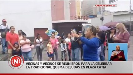 Caracas | Vecinos de la parroquia Sucre participaron en la tradicional Quema de Judas