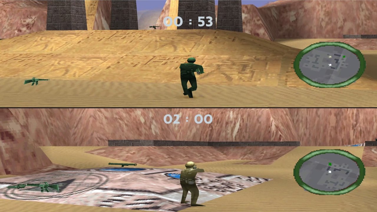 EPIC DUEL! Army Men World War Final Front - Anubis Gates - Steal the Bacon (PSX) Multiplayer