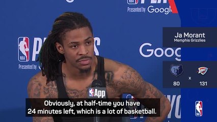 Grizzlies will 'never play that bad again' - Morant