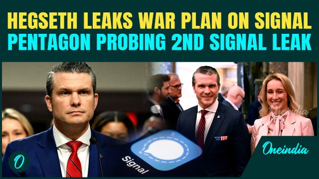 Signal Leak 2.O: Hegseth Shares Yemen War Plan In a Family Chat Group | Pentagon Launches Probe