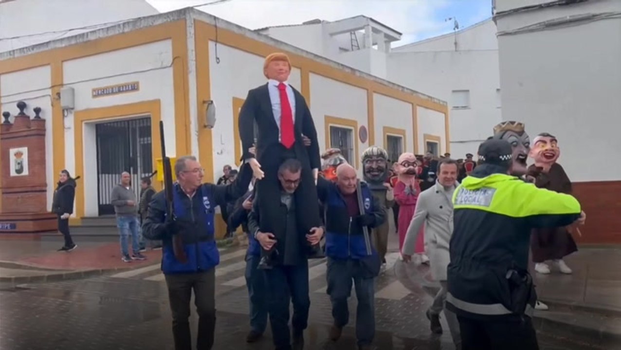Donald Trump effigy shot and burned in Spanish Easter celebrations