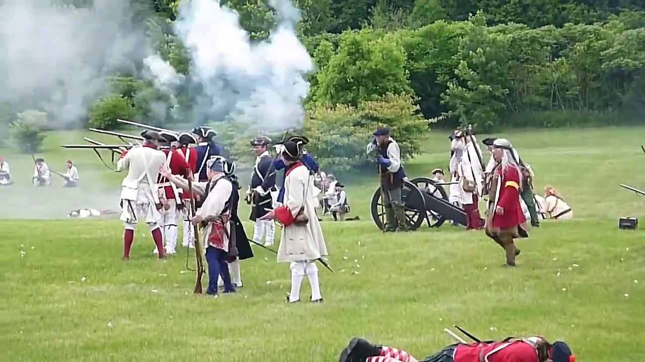 The fort at no. 4 French and Indian war encampment 2013