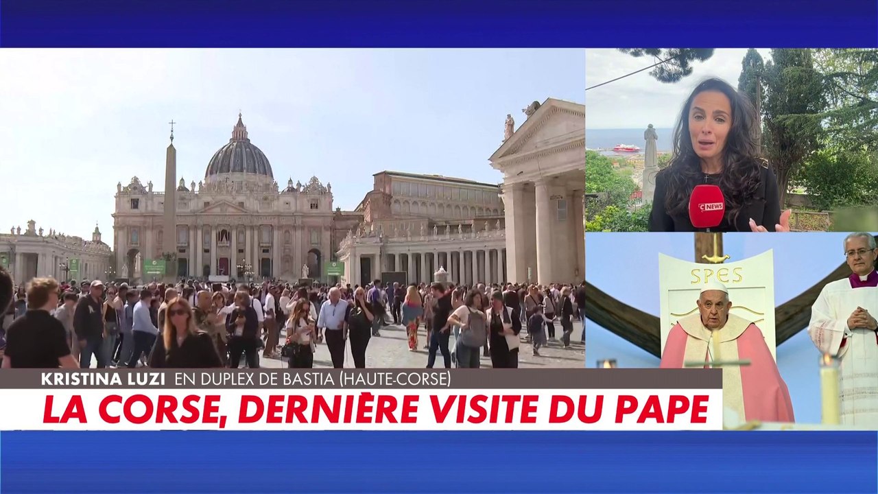 La Corse, dernière visite du pape