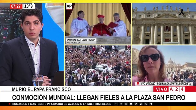 ⚫ MUERE EL PAPA FRANCISCO: LLEGAN FIELES A LA PLAZA SAN PEDRO