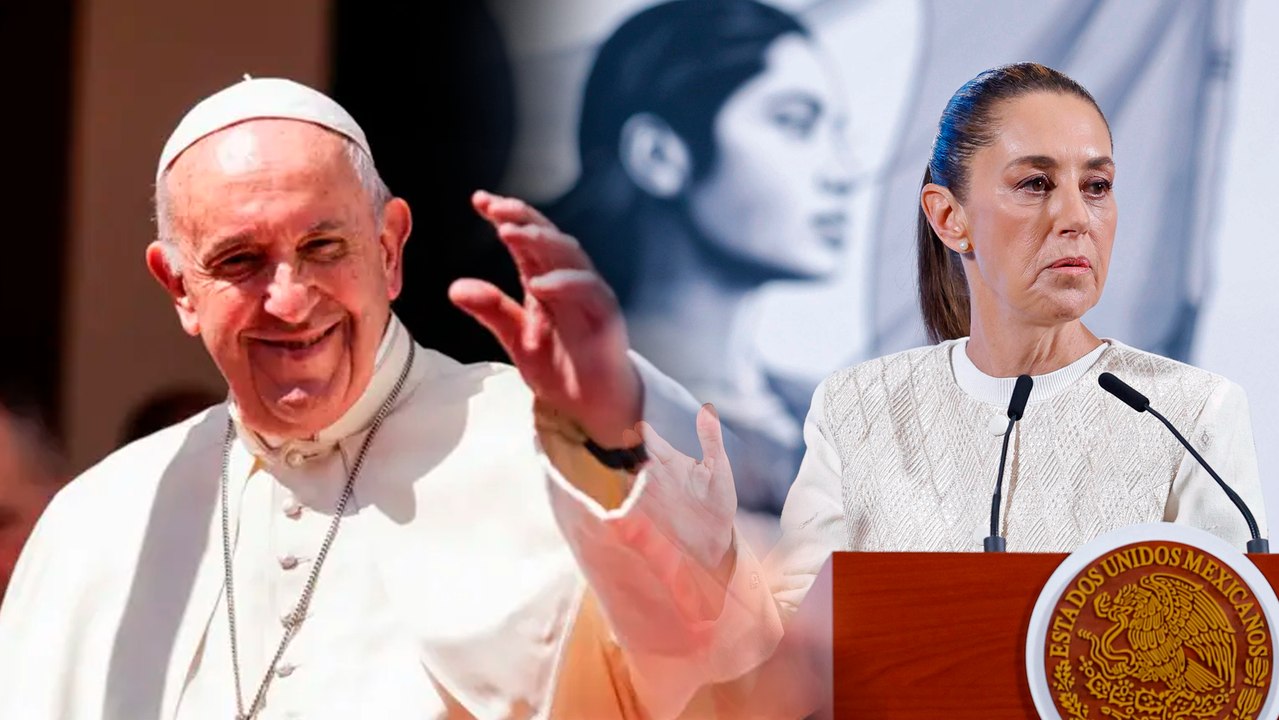 Claudia Sheinbaum se manifiesta desde "La Mañanera" por la muerte del Papa Francisco