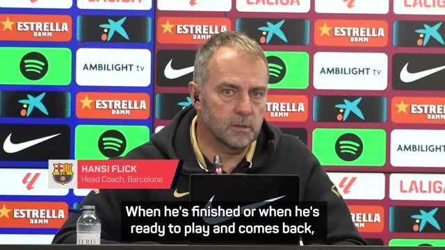 Flick unsure when Lewandowski will return for Barcelona