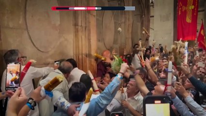 Holy Fire ceremony lights up Church of the Holy Sepulchre in Jerusalem