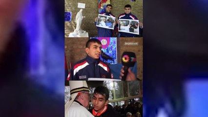 El día que el Papa Francisco bendijo a Ángel Correa